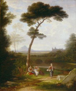 イタリアの風景、1828-30 作： Washington Allston